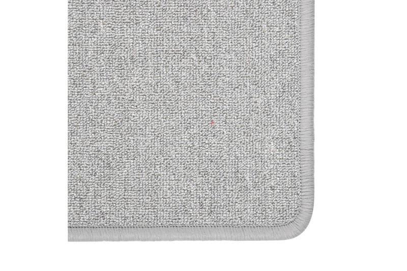 Teppeløper lysegrå 80x250 cm - Grå - Tekstiler - Tepper & Matter - Spesialmatte - Trappetepper