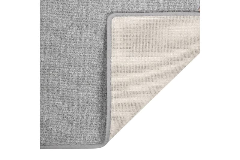 Teppeløper lysegrå 80x250 cm - Grå - Tekstiler - Tepper & Matter - Spesialmatte - Trappetepper