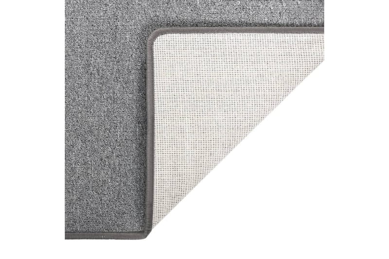Teppeløper mørkegrå 80x400 cm - Grå - Tekstiler - Tepper & Matter - Spesialmatte - Trappetepper