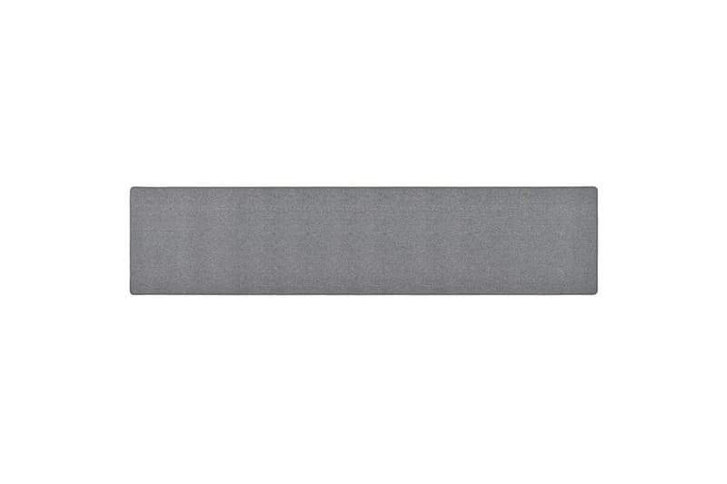 Teppeløper mørkegrå 80x400 cm - Grå - Tekstiler - Tepper & Matter - Spesialmatte - Trappetepper