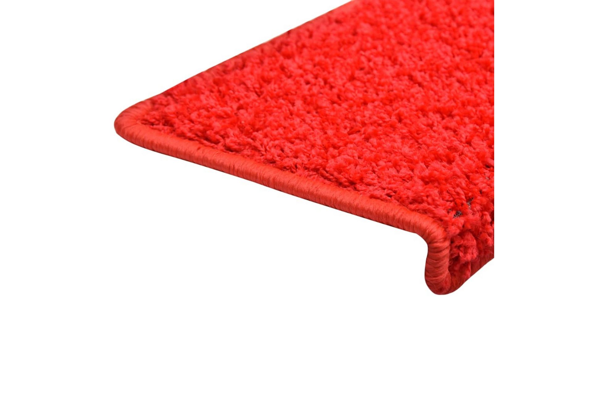 Trappematter 10 stk 65x25 cm rød - Rød - Tekstiler - Tepper & Matter - Spesialmatte - Trappetepper