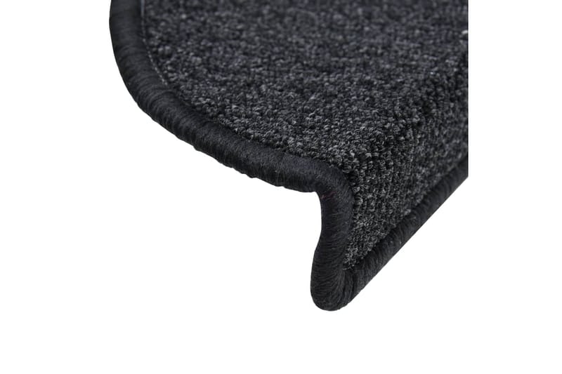 Trappematter 10 stk 65x28 cm mørkegrå - Grå - Tekstiler - Tepper & Matter - Spesialmatte - Trappetepper