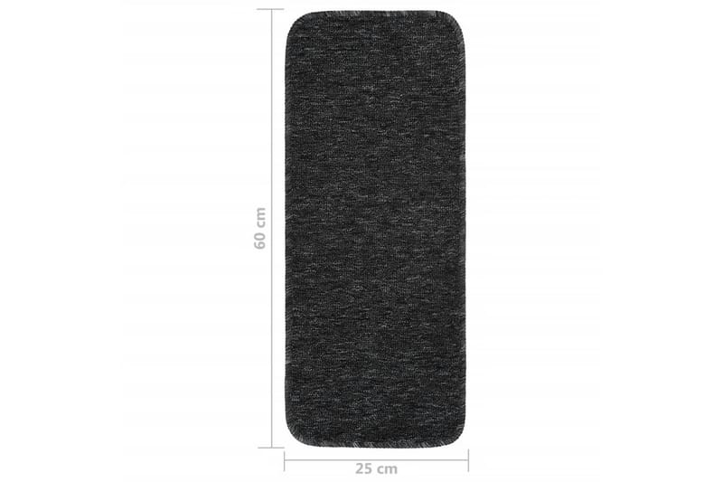 Trappematter 15 stk 60x25 cm antrasitt sklisikker - Antrasittgrå - Tekstiler - Tepper & Matter - Spesialmatte - Trappetepper