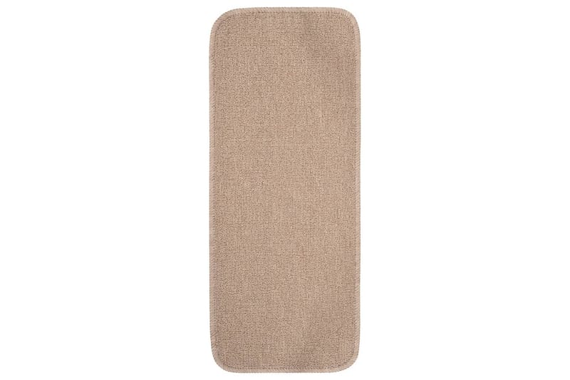 Trappematter 15 stk 60x25 cm beige sklisikker - Beige - Tekstiler - Tepper & Matter - Spesialmatte - Trappetepper