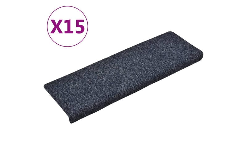 Trappematter 15 stk nålestempel 65x25 antrasitt - Antrasittgrå - Tekstiler - Tepper & Matter - Spesialmatte - Trappetepper