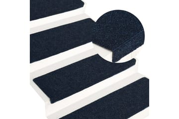 Trappematter 15 stk nålestempel 65x25 blå - Blå - Tekstiler - Tepper & Matter - Spesialmatte - Trappetepper