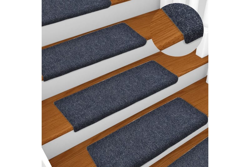 Trappematter 15 stk nålestempel 65x25 blå - Tekstiler - Tepper & Matter - Spesialmatte - Trappetepper