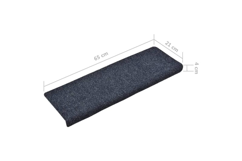 Trappematter 15 stk nålestempel 65x25 blå - Tekstiler - Tepper & Matter - Spesialmatte - Trappetepper