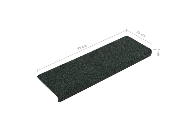 Trappematter 15 stk nålestempel 65x25 brun - Brun - Tekstiler - Tepper & Matter - Spesialmatte - Trappetepper