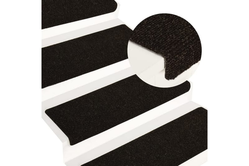 Trappematter 15 stk nålestempel 65x25 brun - Brun - Tekstiler - Tepper & Matter - Spesialmatte - Trappetepper