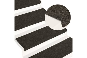 Trappematter 15 stk nålestempel 65x25 grå - Grå - Tekstiler - Tepper & Matter - Spesialmatte - Trappetepper