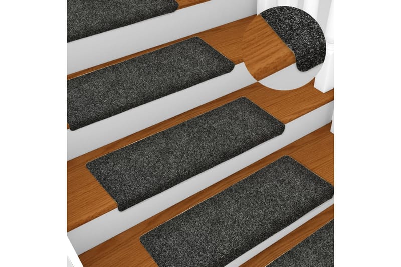 Trappematter 15 stk nålestempel 65x25 grå - Tekstiler - Tepper & Matter - Spesialmatte - Trappetepper