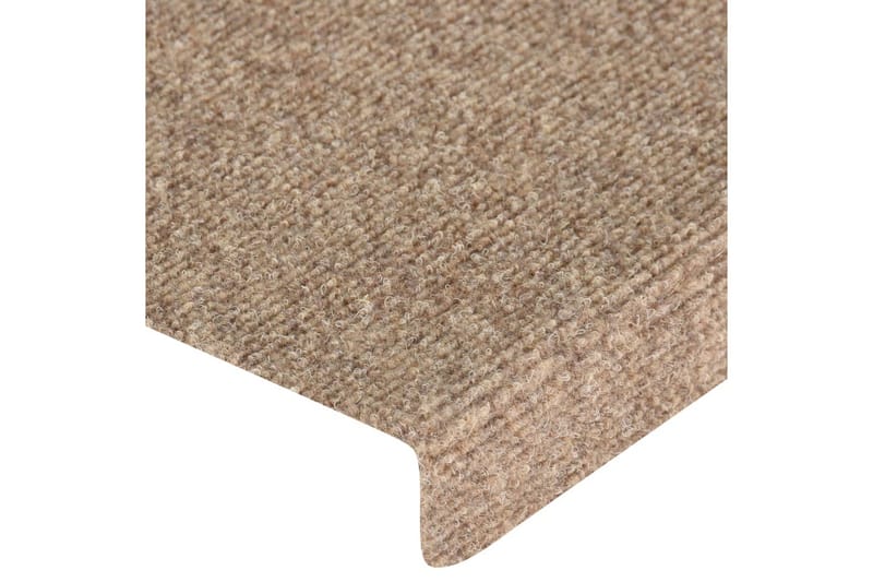 Trappematter 15 stk nålestempel 65x25 kremhvit - Krem - Tekstiler - Tepper & Matter - Spesialmatte - Trappetepper