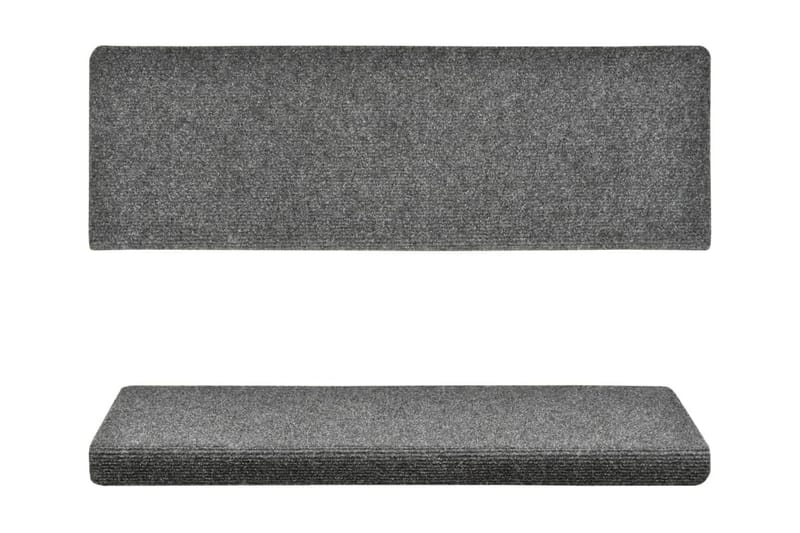 Trappematter 15 stk nålestempel 65x25 lysegrå - Tekstiler - Tepper & Matter - Spesialmatte - Trappetepper