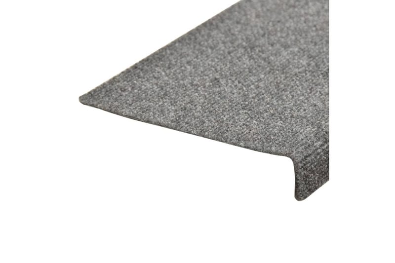 Trappematter 15 stk nålestempel 65x25 lysegrå - Tekstiler - Tepper & Matter - Spesialmatte - Trappetepper