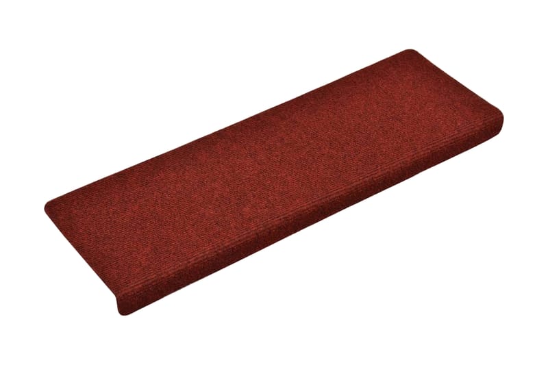 Trappematter 15 stk nålestempel 65x25 rød - Tekstiler - Tepper & Matter - Spesialmatte - Trappetepper