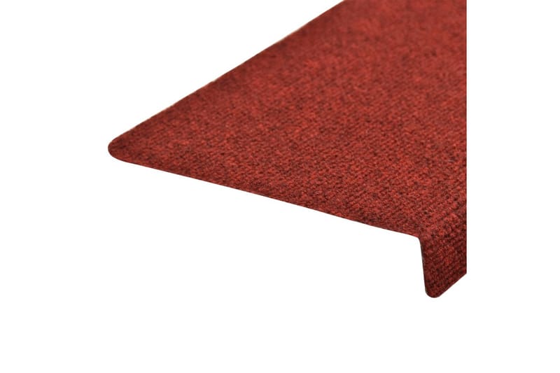 Trappematter 15 stk nålestempel 65x25 rød - Tekstiler - Tepper & Matter - Spesialmatte - Trappetepper