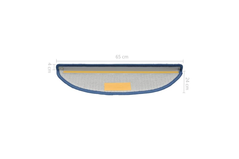 Trappematter blå 15 stk 65x24x4 cm - Blå - Tekstiler - Tepper & Matter - Spesialmatte - Trappetepper