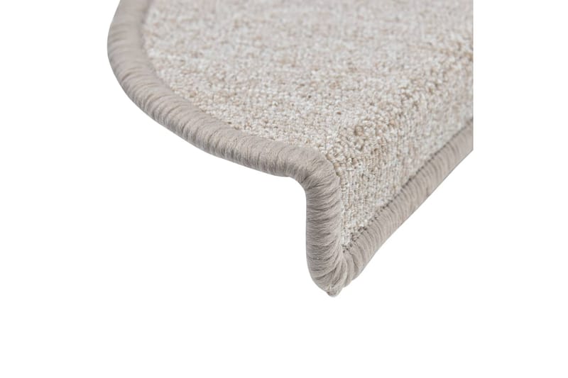 Trappematter gråbrun 15 stk 56x17x3 cm - Taupe - Tekstiler - Tepper & Matter - Spesialmatte - Trappetepper