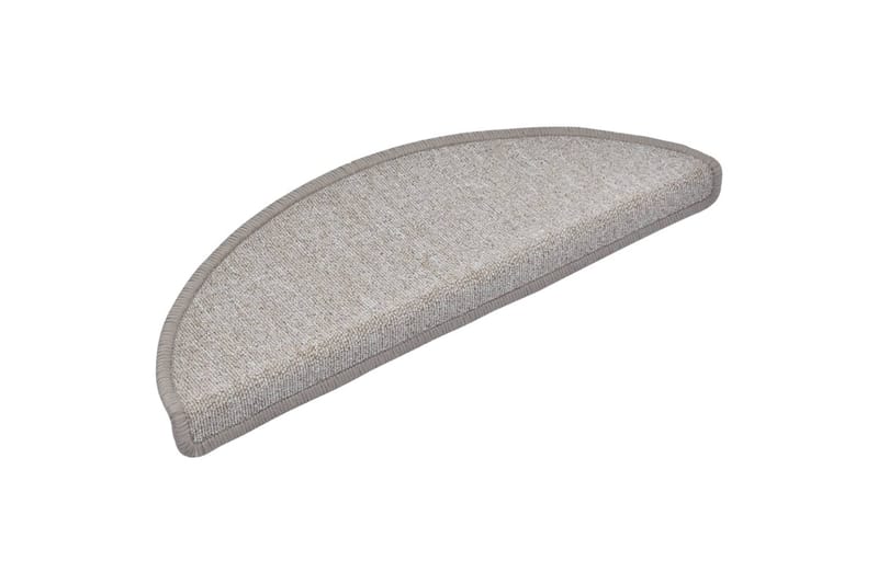 Trappematter gråbrun 15 stk 65x24x4 cm - Taupe - Tekstiler - Tepper & Matter - Spesialmatte - Trappetepper