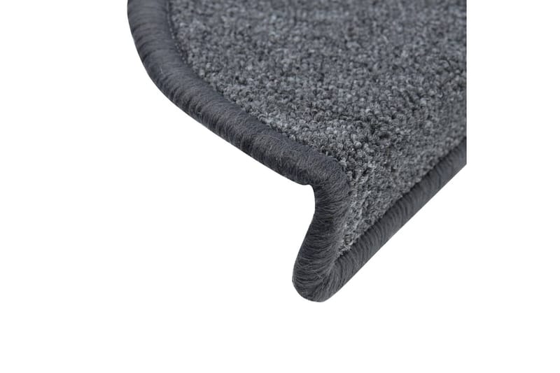 Trappematter mørk grå 15 stk 65x24x4 cm - Mørkegrå - Tekstiler - Tepper & Matter - Spesialmatte - Trappetepper