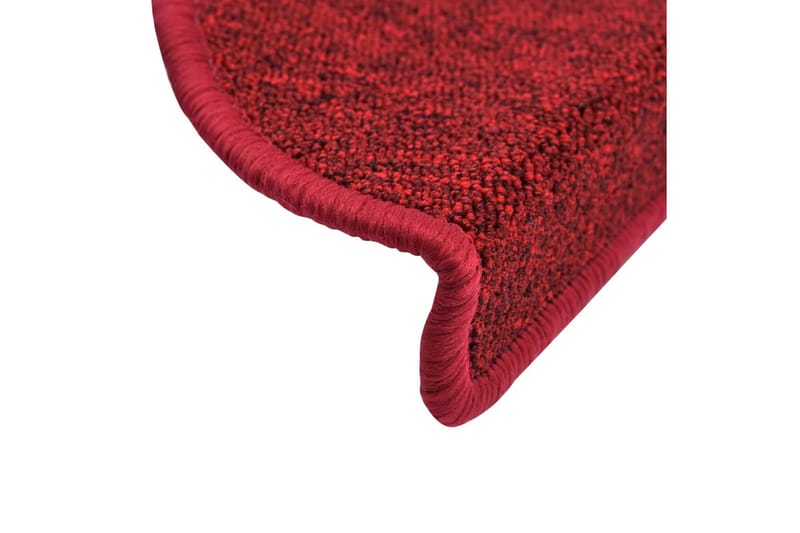 Trappematter vinrød 15 stk 56x17x3 cm - Vinrød - Tekstiler - Tepper & Matter - Spesialmatte - Trappetepper