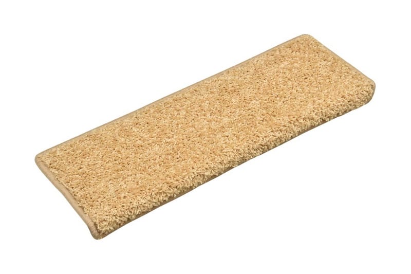 Trappetrinnstepper 15 stk 65x25 beige - Tekstiler - Tepper & Matter - Spesialmatte - Trappetepper