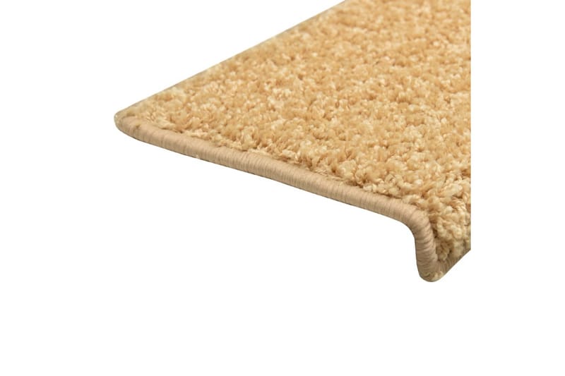 Trappetrinnstepper 15 stk 65x25 beige - Tekstiler - Tepper & Matter - Spesialmatte - Trappetepper