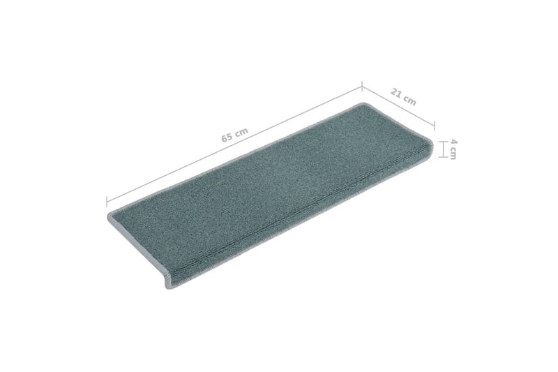 Trappetrinnstepper 15 stk 65x25 blå - Blå - Tekstiler - Tepper & Matter - Spesialmatte - Trappetepper