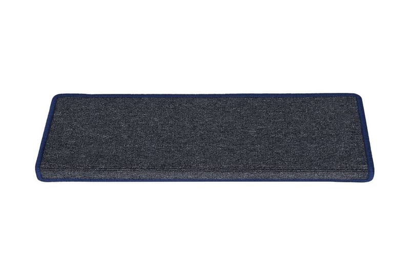 Trappetrinnstepper 15 stk 65x25 grå og blå - Flerfarget - Tekstiler - Tepper & Matter - Spesialmatte - Trappetepper