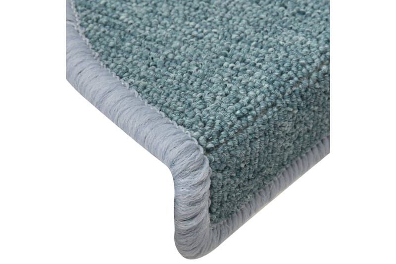 Trappetrinnstepper 15 stk blå 56x17x3 cm - Blå - Tekstiler - Tepper & Matter - Spesialmatte - Trappetepper