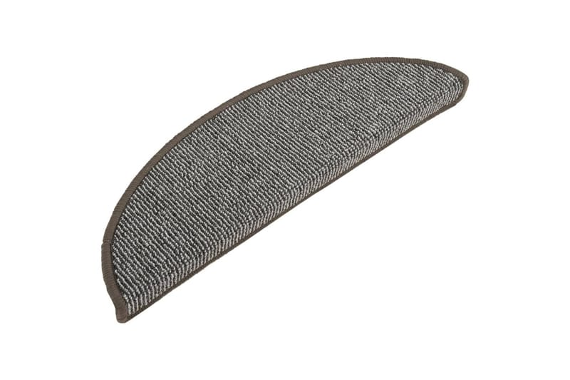 Trappetrinnstepper 15 stk grå 56x17x3 cm - Grå - Tekstiler - Tepper & Matter - Spesialmatte - Trappetepper