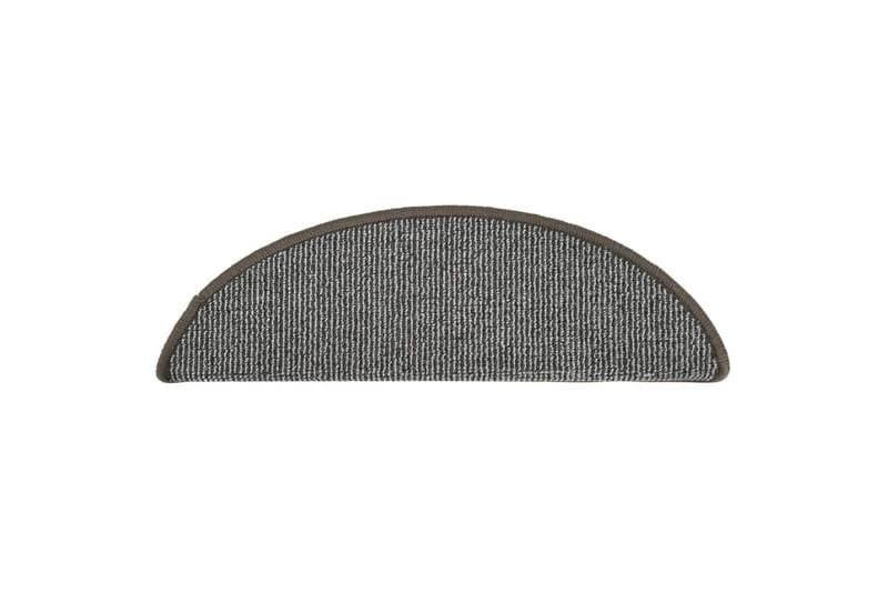 Trappetrinnstepper 15 stk grå 56x17x3 cm - Grå - Tekstiler - Tepper & Matter - Spesialmatte - Trappetepper