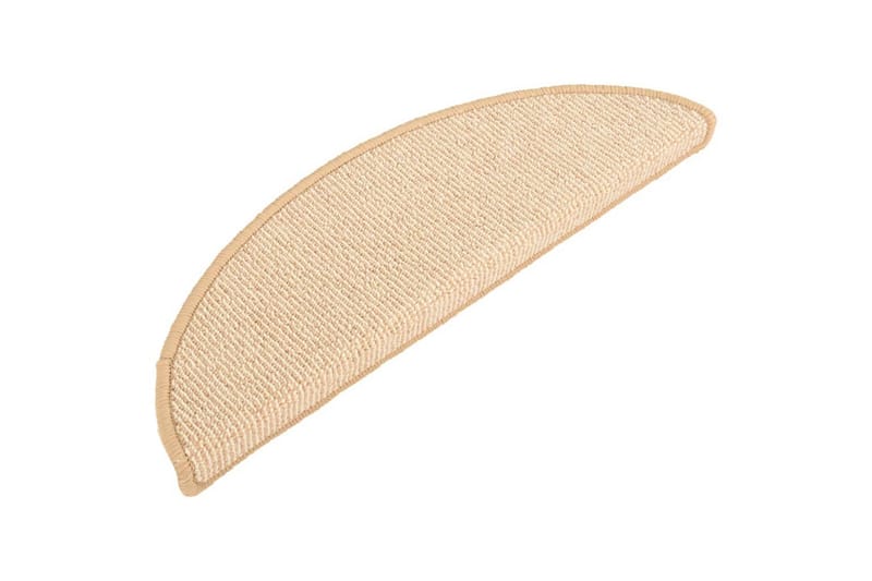 Trappetrinnstepper 15 stk kremhvit 56x17x3 cm - Krem - Tekstiler - Tepper & Matter - Spesialmatte - Trappetepper