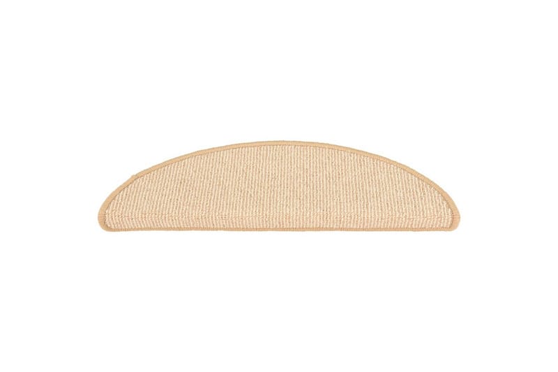 Trappetrinnstepper 15 stk kremhvit 56x17x3 cm - Krem - Tekstiler - Tepper & Matter - Spesialmatte - Trappetepper