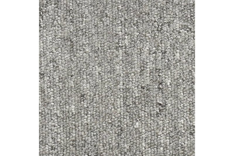 Trappetrinnstepper 15 stk lysegrå 65x24x4 cm - Grå - Tekstiler - Tepper & Matter - Spesialmatte - Trappetepper
