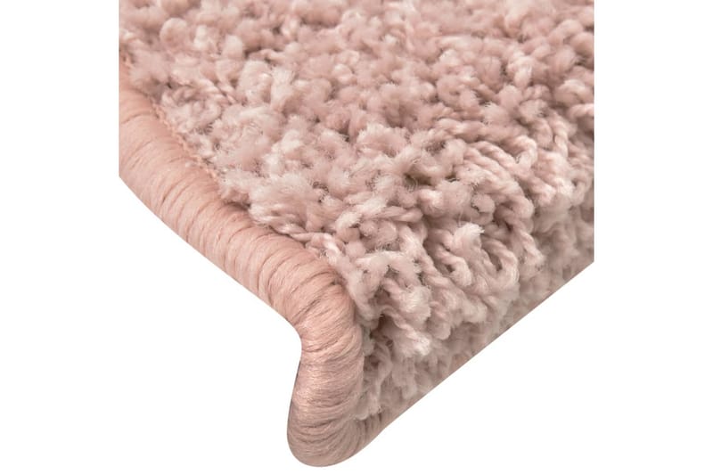 Trappetrinnstepper 15 stk lyserosa 56x17x3 cm - Rosa - Tekstiler - Tepper & Matter - Spesialmatte - Trappetepper