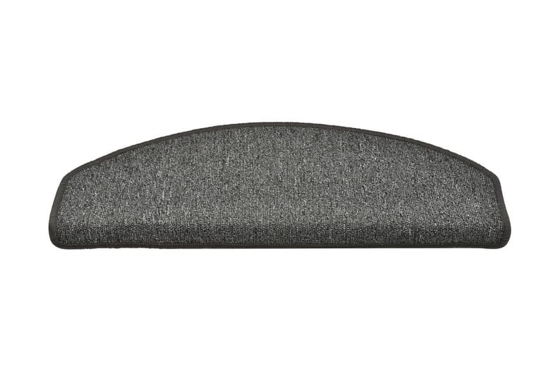 Trappetrinnstepper 15 stk mørkegrå 65x24x4 cm - Grå - Tekstiler - Tepper & Matter - Spesialmatte - Trappetepper