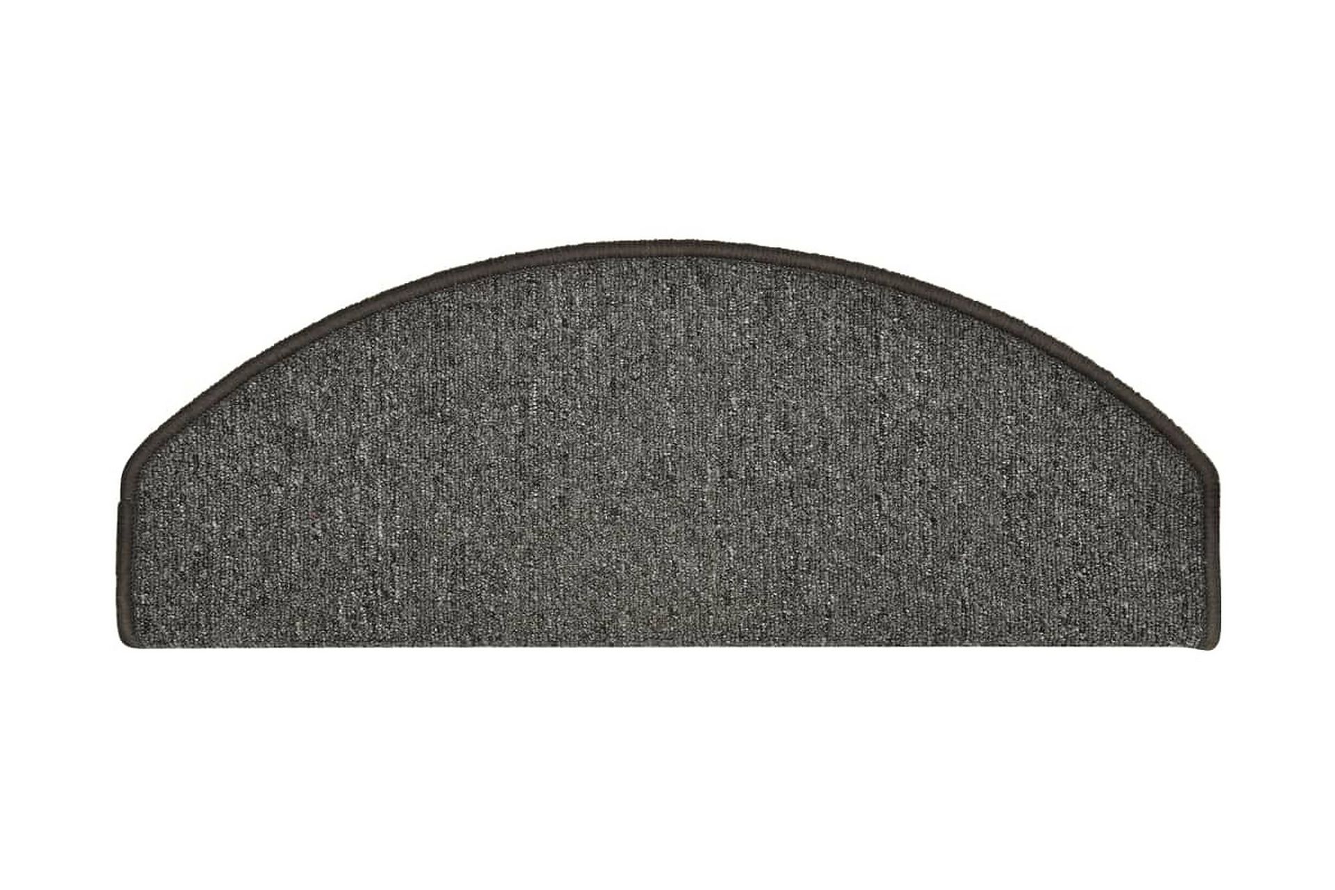 Trappetrinnstepper 15 stk mørkegrå 65x24x4 cm - Grå - Tekstiler - Tepper & Matter - Spesialmatte - Trappetepper