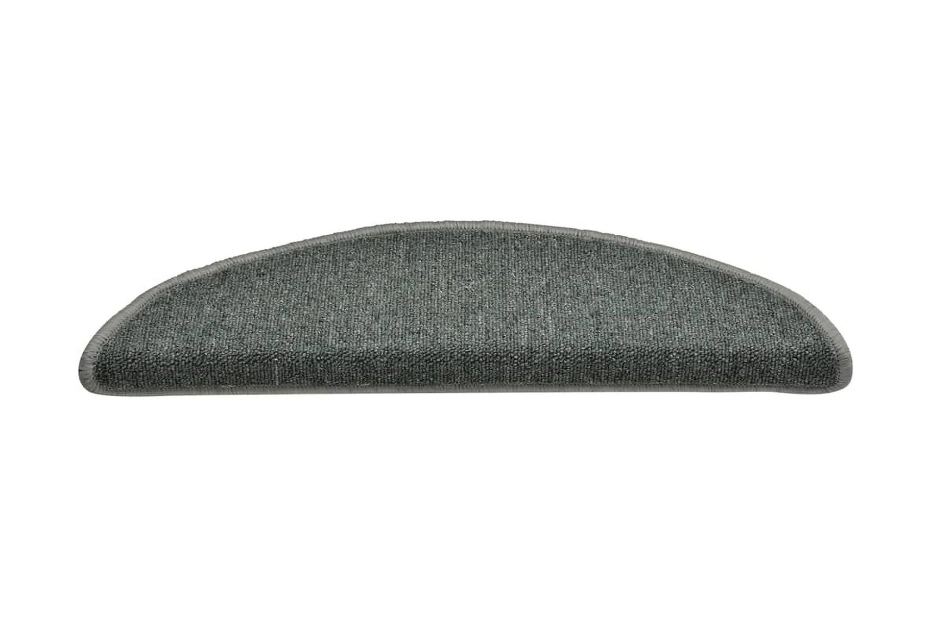 Trappetrinnstepper 15 stk mørkegrønn 56x17x3 cm - grønn - Tekstiler - Tepper & Matter - Spesialmatte - Trappetepper