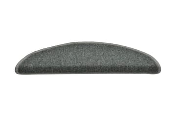 Trappetrinnstepper 15 stk mørkegrønn 56x17x3 cm - grønn - Tekstiler - Tepper & Matter - Spesialmatte - Trappetepper