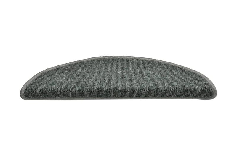 Trappetrinnstepper 15 stk mørkegrønn 56x17x3 cm - grønn - Tekstiler - Tepper & Matter - Spesialmatte - Trappetepper