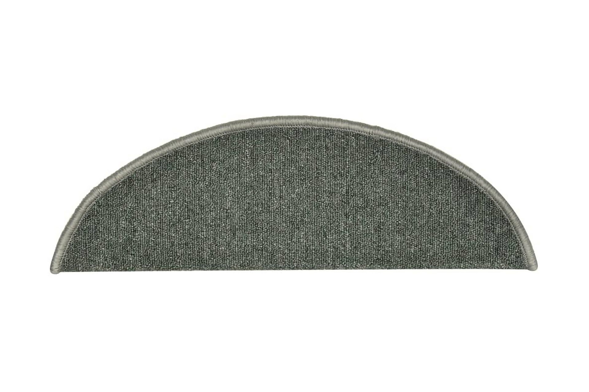 Trappetrinnstepper 15 stk mørkegrønn 56x17x3 cm - grønn - Tekstiler - Tepper & Matter - Spesialmatte - Trappetepper
