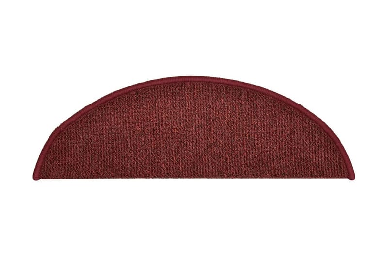 Trappetrinnstepper 15 stk rød 56x17x3 cm - Rød - Tekstiler - Tepper & Matter - Spesialmatte - Trappetepper