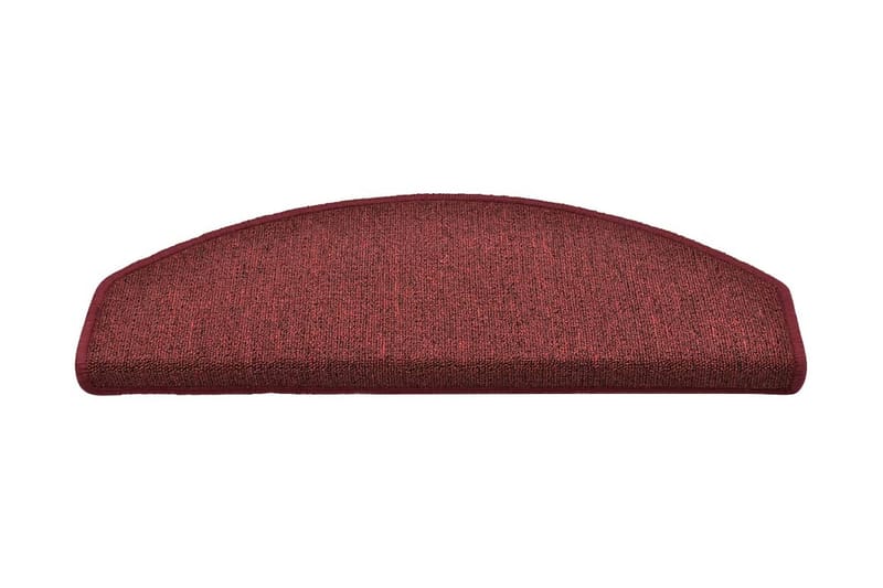 Trappetrinnstepper 15 stk rød 65x24x4 cm - Rød - Tekstiler - Tepper & Matter - Spesialmatte - Trappetepper
