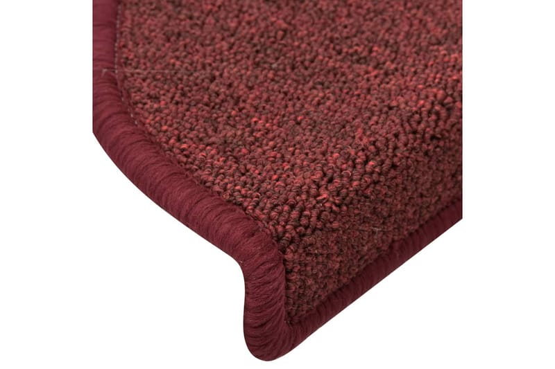 Trappetrinnstepper 15 stk rød 65x24x4 cm - Rød - Tekstiler - Tepper & Matter - Spesialmatte - Trappetepper