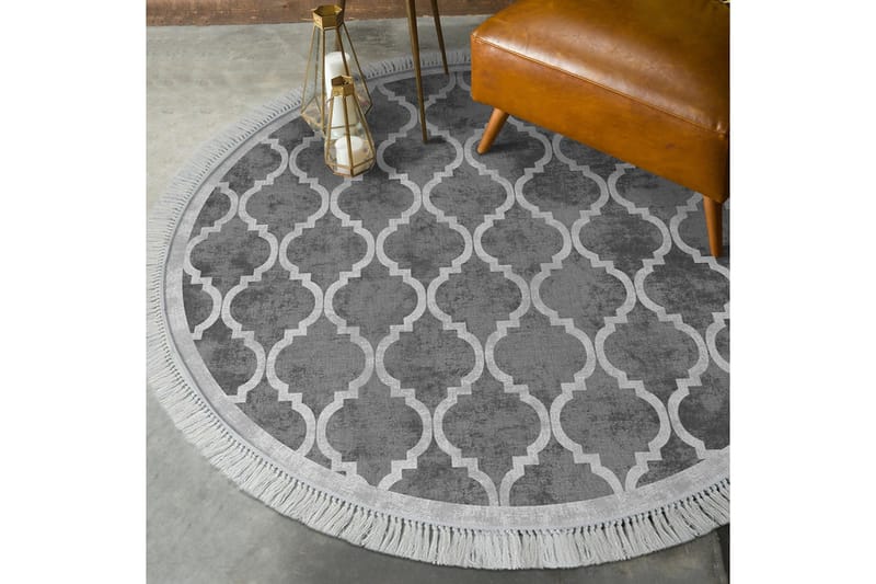 Alanur Home Matte 160x160 cm - Grå - Tekstiler - Tepper & Matter - Moderne tepper - Wiltontepper