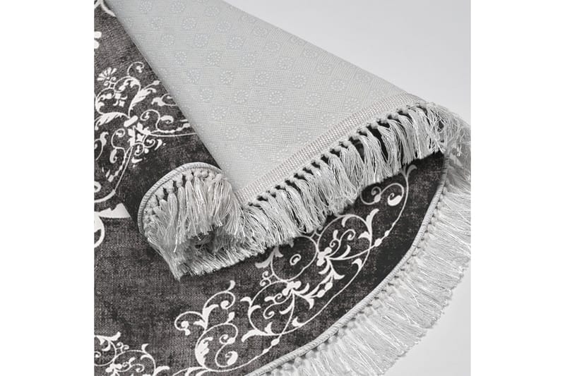 Alanur Home Matte 180 cm Rund - Grå/Hvit - Tekstiler - Tepper & Matter - Moderne tepper - Wiltontepper