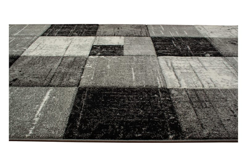 London Square Friezematte 160x230 - Svart/Grå - Tekstiler - Tepper & Matter - Moderne tepper - Wiltontepper