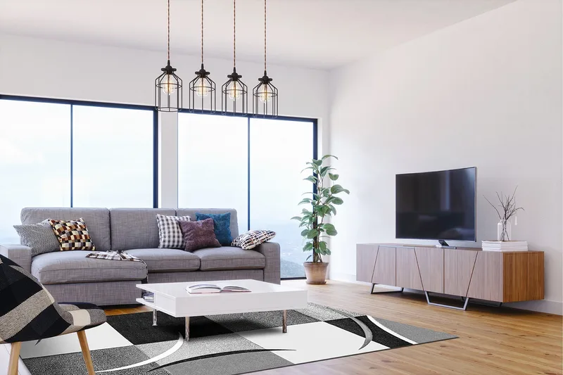 London Patch Friezematte 200x290 - Svart - Tekstiler - Tepper & Matter - Moderne tepper - Wiltontepper